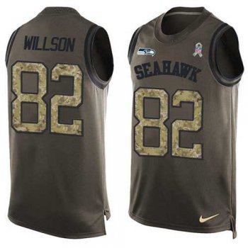 Nike Seattle Seahawks #82 Luke Willson Green Men's Stitched NFL Limited Salute To Service Tank Top Jersey