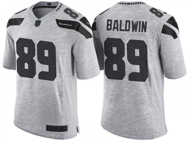 Nike Seattle Seahawks #89 Doug Baldwin 2016 Gridiron Gray II Men's NFL Limited Jersey