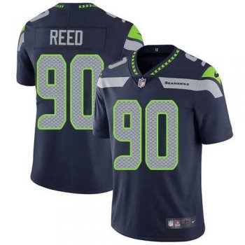 Nike Seattle Seahawks #90 Jarran Reed Steel Blue Team Color Men's Stitched NFL Vapor Untouchable Limited Jersey