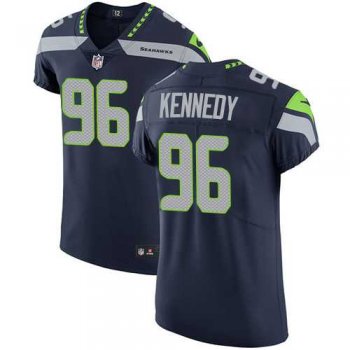 Nike Seattle Seahawks #96 Cortez Kennedy Steel Blue Team Color Men's Stitched NFL Vapor Untouchable Elite Jersey