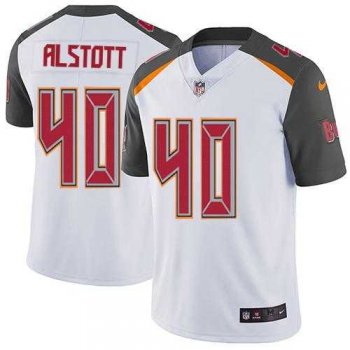 Nike Tampa Bay Buccaneers #40 Mike Alstott White Men's Stitched NFL Vapor Untouchable Limited Jersey