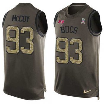 Nike Tampa Bay Buccaneers #93 Gerald McCoy Green Men's Stitched NFL Limited Salute To Service Tank Top Jersey