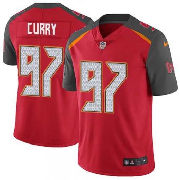 Nike Tampa Bay Buccaneers #97 Vinny Curry Red Team Color Men's Stitched NFL Vapor Untouchable Limited Jersey