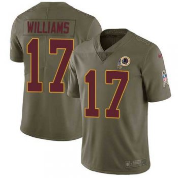 Nike Washington Redskins #17 Doug Williams Olive Men's Stitched NFL Limited 2017 Salute to Service Jersey