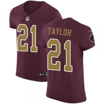 Nike Washington Redskins #21 Sean Taylor Burgundy Red Alternate Men's Stitched NFL Vapor Untouchable Elite Jersey