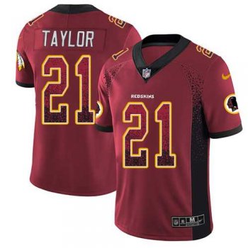 Nike Washington Redskins #21 Sean Taylor Burgundy Red Team Color Men's Stitched NFL Limited Rush Drift Fashion Jersey