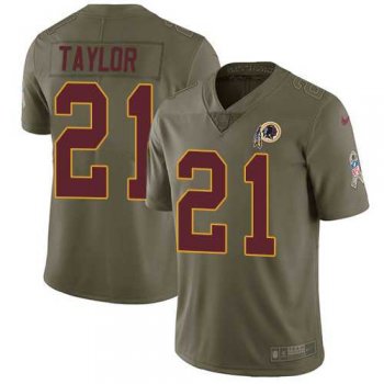 Nike Washington Redskins #21 Sean Taylor Olive Men's Stitched NFL Limited 2017 Salute to Service Jersey