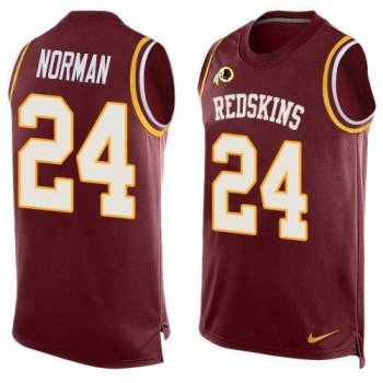 Nike Washington Redskins #24 Josh Norman Burgundy Red Team Color Men's Stitched NFL Limited Tank Top Jersey