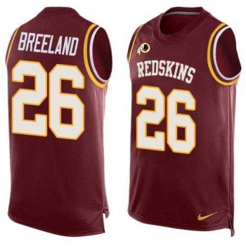 Nike Washington Redskins #26 Bashaud Breeland Burgundy Red Team Color Men's Stitched NFL Limited Tank Top Jersey