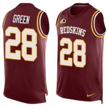 Nike Washington Redskins #28 Darrell Green Burgundy Red Team Color Men's Stitched NFL Limited Tank Top Jersey