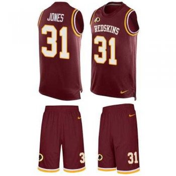 Nike Washington Redskins #31 Matt Jones Burgundy Red Team Color Men's Stitched NFL Limited Tank Top Suit Jersey