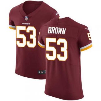 Nike Washington Redskins #53 Zach Brown Burgundy Red Team Color Men's Stitched NFL Vapor Untouchable Elite Jersey