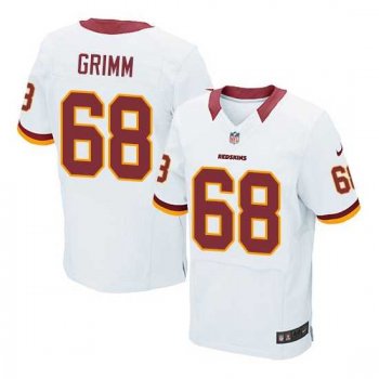 Nike Washington Redskins #68 Russ Grimm White Elite Jersey