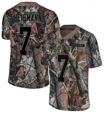 Nike Washington Redskins #7 Joe Theismann Camo Men's Stitched NFL Limited Rush Realtree Jersey