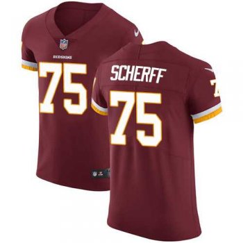 Nike Washington Redskins #75 Brandon Scherff Burgundy Red Team Color Men's Stitched NFL Vapor Untouchable Elite Jersey