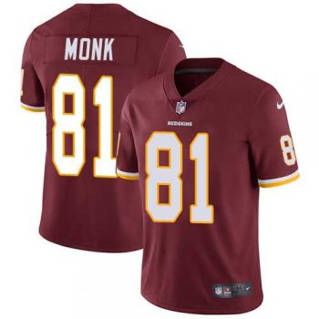 Nike Washington Redskins #81 Art Monk Burgundy Red Team Color Men's Stitched NFL Vapor Untouchable Limited Jersey