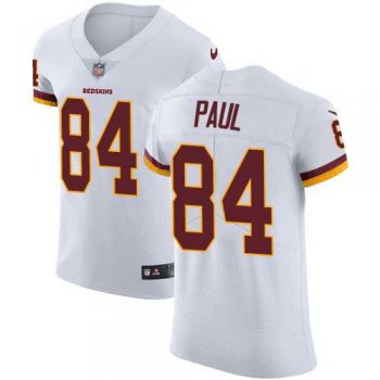 Nike Washington Redskins #84 Niles Paul White Men's Stitched NFL Vapor Untouchable Elite Jersey