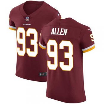 Nike Washington Redskins #93 Jonathan Allen Burgundy Red Team Color Men's Stitched NFL Vapor Untouchable Elite Jersey