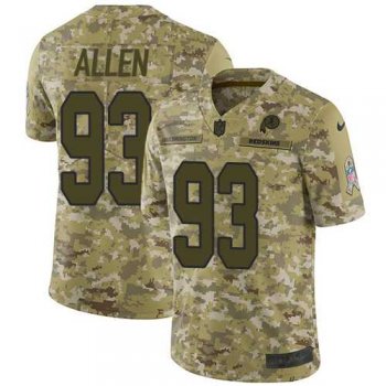 Nike Washington Redskins #93 Jonathan Allen Camo Men's Stitched NFL Limited 2018 Salute To Service Jersey