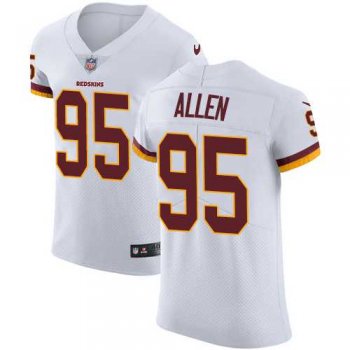 Nike Washington Redskins #95 Jonathan Allen White Men's Stitched NFL Vapor Untouchable Elite Jersey