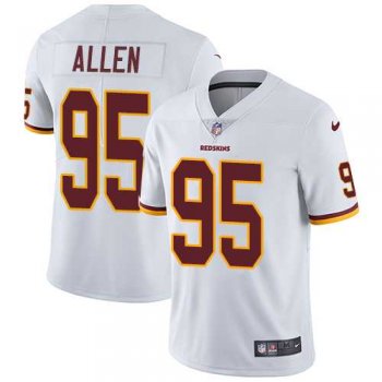 Nike Washington Redskins #95 Jonathan Allen White Men's Stitched NFL Vapor Untouchable Limited Jersey