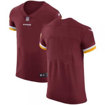 Nike Washington Redskins Blank Burgundy Red Team Color Men's Stitched NFL Vapor Untouchable Elite Jersey