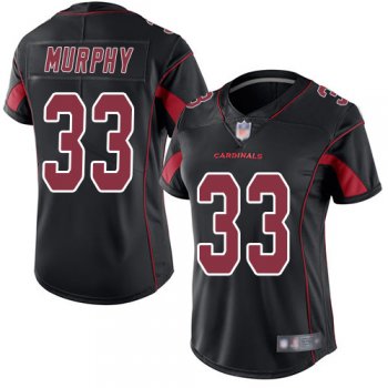 Cardinals #33 Byron Murphy Black Women's Stitched Football Limited Rush Jersey