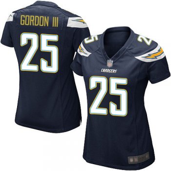 Nike Chargers #25 Melvin Gordon III Navy Blue Team Color Women's Stitched NFL New Elite Jersey