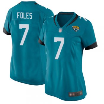 Nike Jaguars #7 Nick Foles Teal Green Alternate Women's Stitched NFL Elite Jersey