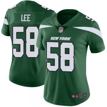 Nike Jets #58 Darron Lee Green Team Color Women's Stitched NFL Vapor Untouchable Limited Jersey