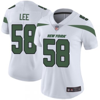 Nike Jets #58 Darron Lee White Women's Stitched NFL Vapor Untouchable Limited Jersey