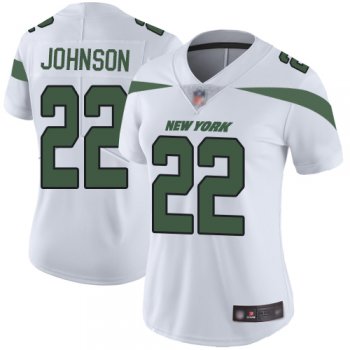 Nike Jets #22 Trumaine Johnson White Women's Stitched NFL Vapor Untouchable Limited Jersey