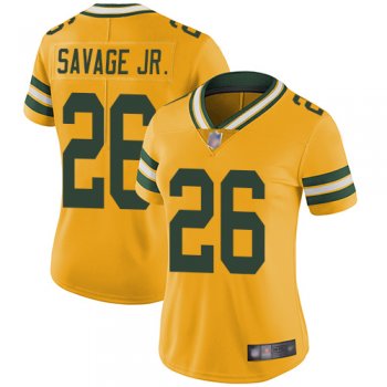 Nike Packers #26 Darnell Savage Jr. Yellow Women's Stitched NFL Limited Rush Jersey