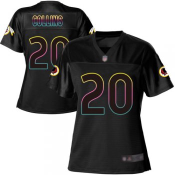 Nike Redskins #21 Landon Collins Black Women's NFL Fashion Game Jersey