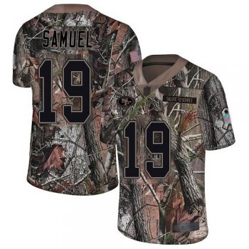 Youth 49ers #19 Deebo Samuel Camo Youth Stitched Football Limited Rush Realtree Jersey