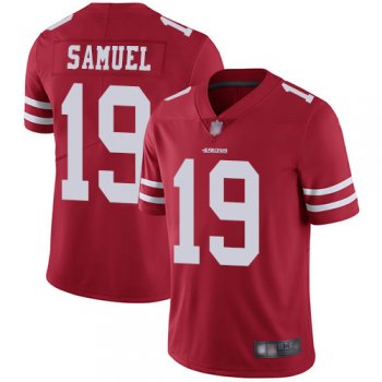 Youth 49ers #19 Deebo Samuel Red Team Color Youth Stitched Football Vapor Untouchable Limited Jersey