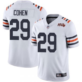 Youth Bears #29 Tarik Cohen White Alternate Youth Stitched Football Vapor Untouchable Limited 100th Season Jersey