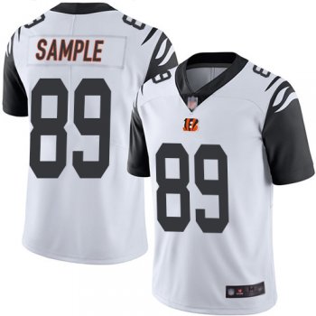 Youth Nike Bengals #89 Drew Sample White Youth Stitched NFL Limited Rush Jersey