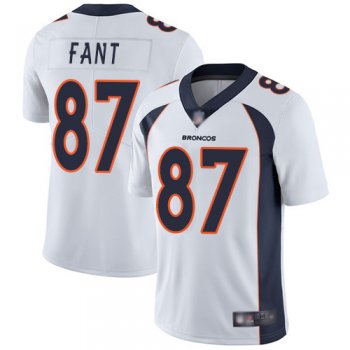 Youth Nike Broncos #87 Noah Fant White Youth Stitched NFL Vapor Untouchable Limited Jersey