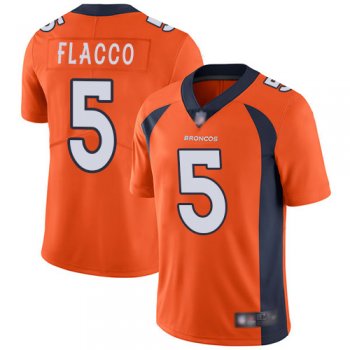 Youth Nike Broncos #5 Joe Flacco Orange Team Color Youth Stitched NFL Vapor Untouchable Limited Jersey