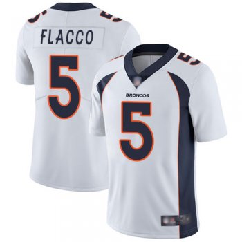 Youth Nike Broncos #5 Joe Flacco White Youth Stitched NFL Vapor Untouchable Limited Jersey