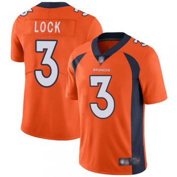 Youth Nike Broncos #3 Drew Lock Orange Team Color Youth Stitched NFL Vapor Untouchable Limited Jersey