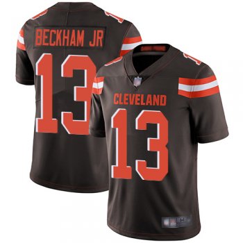 Youth Nike Browns #13 Odell Beckham Jr Brown Team Color Youth Stitched NFL Vapor Untouchable Limited Jersey