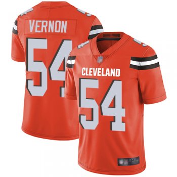 Youth Nike Browns #54 Olivier Vernon Orange Alternate Youth Stitched NFL Vapor Untouchable Limited Jersey