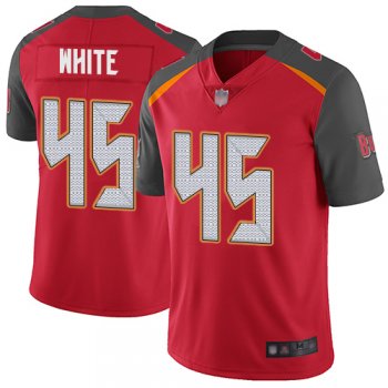 Youth Buccaneers #41 Devin White Red Team Color Youth Stitched Football Vapor Untouchable Limited Jersey