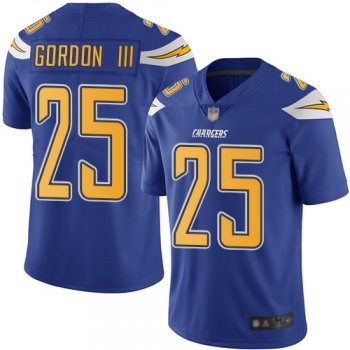 Youth Nike Chargers #25 Melvin Gordon III Electric Blue Youth Stitched NFL Limited Rush Jersey