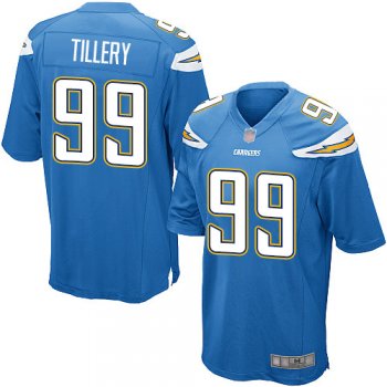 Youth Nike Chargers #99 Jerry Tillery Electric Blue Alternate Youth Stitched NFL Elite Jersey