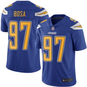 Youth Chargers #97 Joey Bosa Electric Blue Youth Stitched Football Limited Rush Jersey