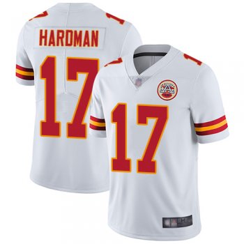 Youth Chiefs #17 Mecole Hardman White Youth Stitched Football Vapor Untouchable Limited Jersey