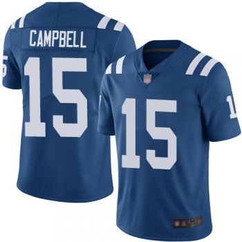 Youth Colts #15 Parris Campbell Royal Blue Team Color Youth Stitched Football Vapor Untouchable Limited Jersey